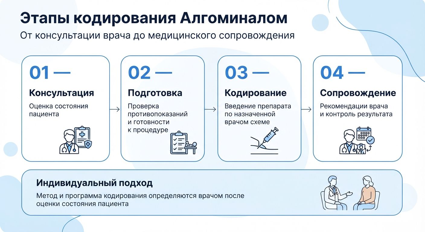 Кодирование препаратом «Алгоминал» в Кызыле инфографика